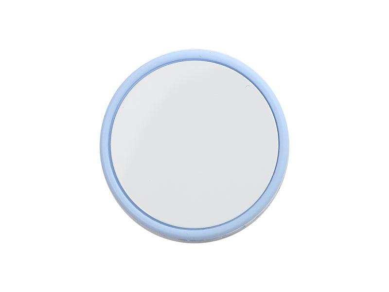 Sublimation Blanks Silicone Straw Cover w/ Insert(Blue,Round)