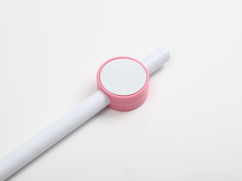 Sublimation Blanks Silicone Straw Cover w/ Insert(Pink,Round)