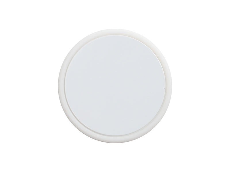 Sublimation Blanks Silicone Straw Cover w/ Insert(White,Round)