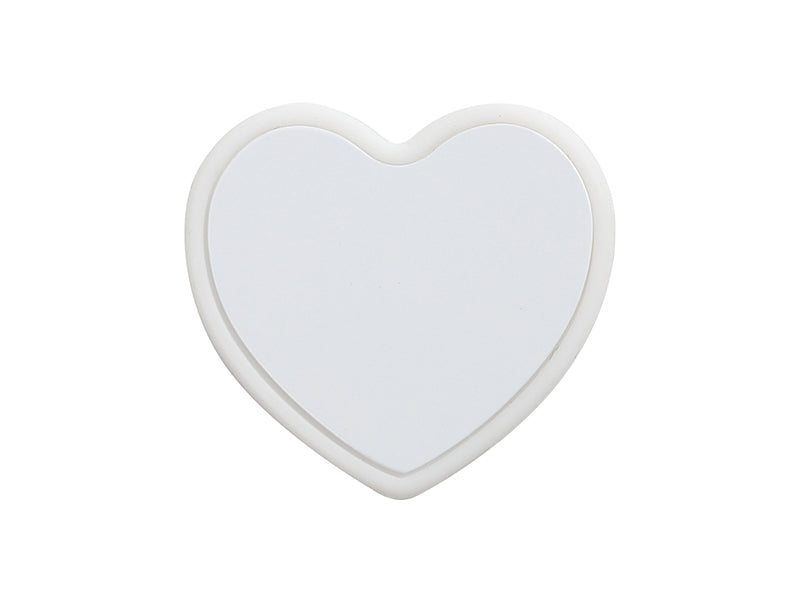 Sublimation Blanks Silicone Straw Cover w/ Insert(Pink,Heart Shape)