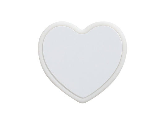 Sublimation Blanks Silicone Straw Cover w/ Insert(Pink,Heart Shape)