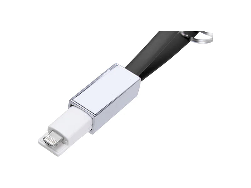 Sublimation Portable Data Cable Keychain(Small,Black)
